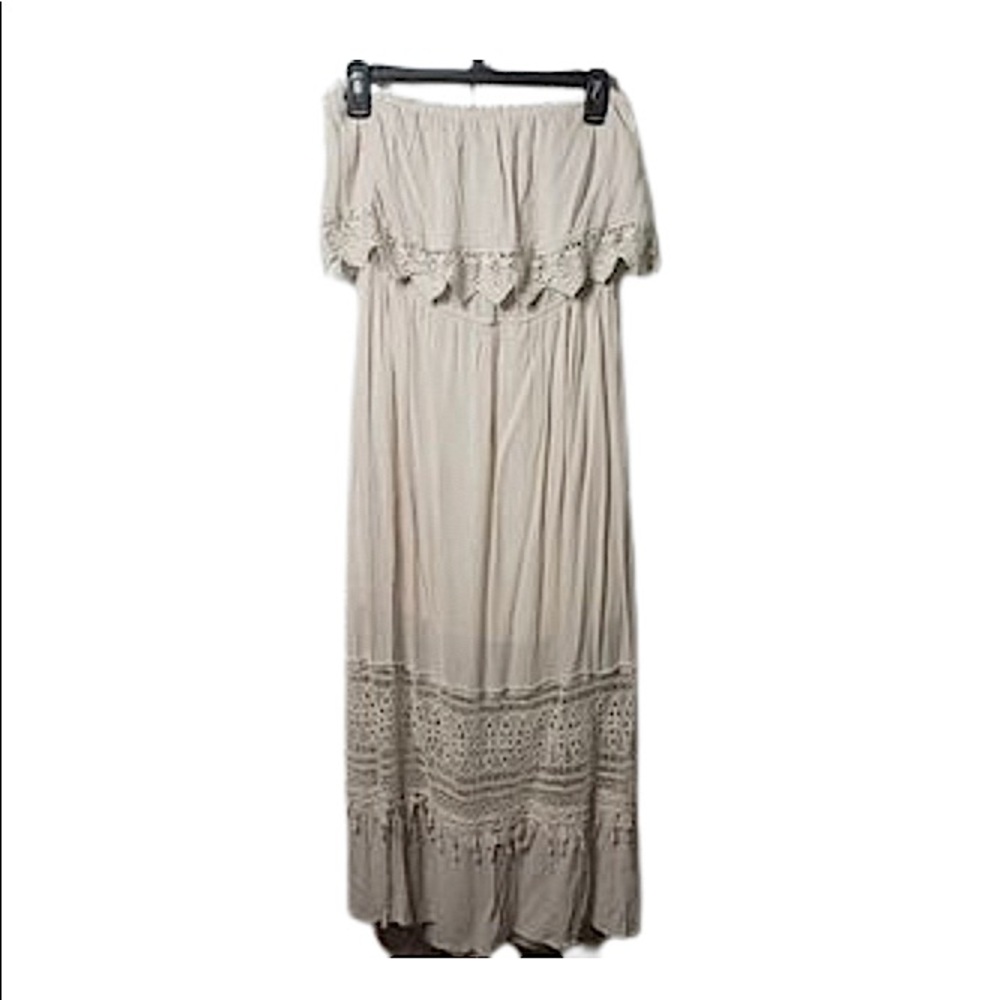 Boho lace maxi dress